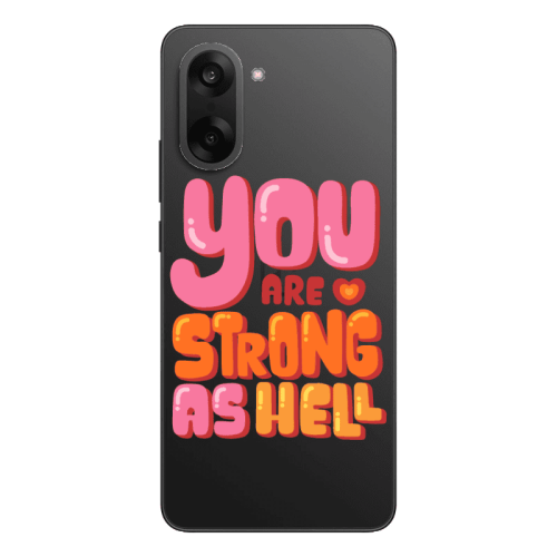 Oneplus Nord CE 5 You are Love Strong Transparent Silicone TPU Θήκη