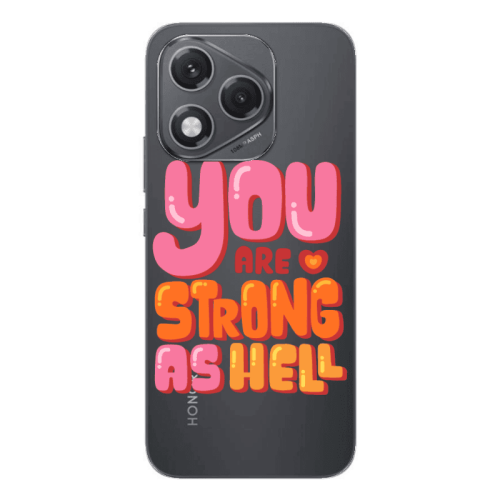 Honor 400 Lite You are Love Strong Transparent Silicone TPU Θήκη