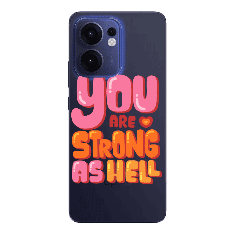 Oppo Reno13 FS You are Love Strong Transparent Silicone TPU Θήκη
