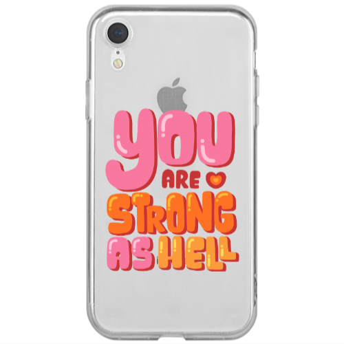 Apple iPhone Xr You are Love Strong Transparent Silicone TPU Θήκη