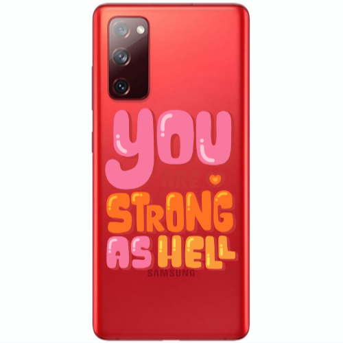 Samsung S20 FE You are Love Strong Transparent Silicone TPU Θήκη