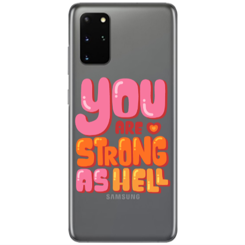 Samsung S20 Plus You are Love Strong Transparent Silicone TPU Θήκη