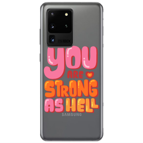 Samsung S20 Ultra You are Love Strong Transparent Silicone TPU Θήκη