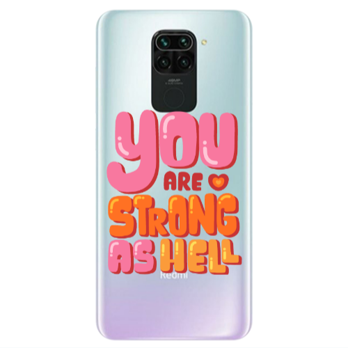 Xiaomi Redmi Note 9 You are Love Strong Transparent Silicone TPU Θήκη