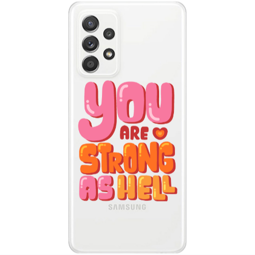 Samsung A53 You are Love Strong Transparent Silicone TPU Θήκη