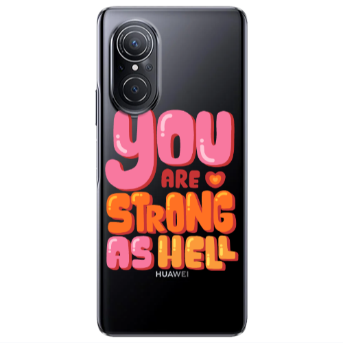Huawei Nova 9 SE You are Love Strong Transparent Silicone TPU Θήκη