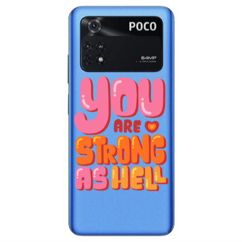 Xiaomi Poco M4 Pro 4G You are Love Strong Transparent Silicone TPU Θήκη