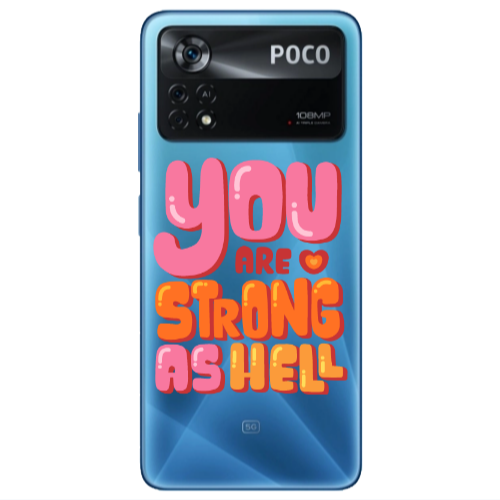 Xiaomi Poco X4 Pro You are Love Strong Transparent Silicone TPU Θήκη