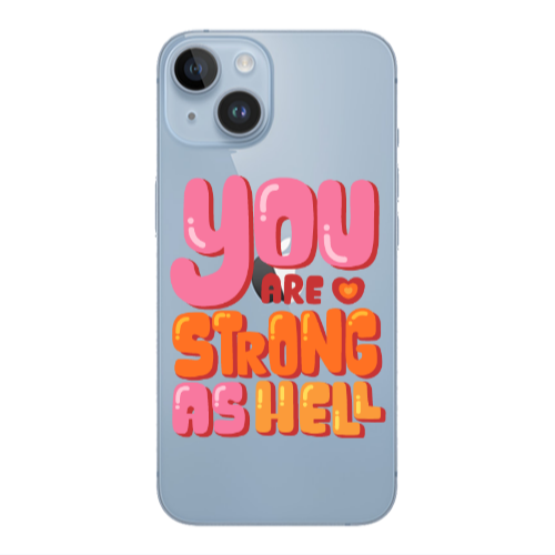 Apple iPhone 14  You are Love Strong Transparent Silicone TPU Θήκη