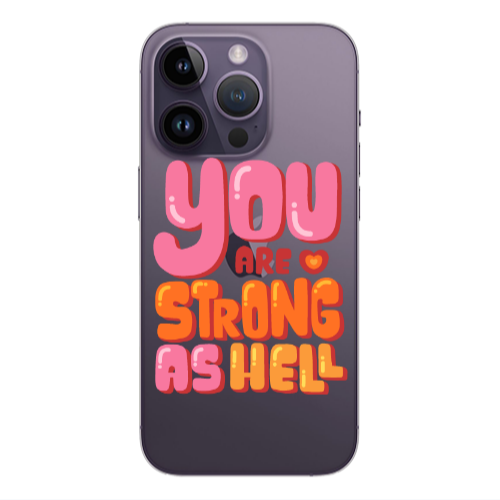 Apple iPhone 14 Pro  You are Love Strong Transparent Silicone TPU Θήκη