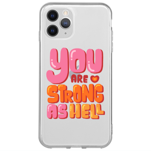 Apple iPhone 13 Pro You are Love Strong Transparent Silicone TPU Θήκη
