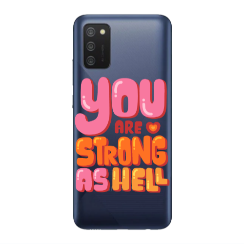 Samsung A03S You are Love Strong Transparent Silicone TPU Θήκη