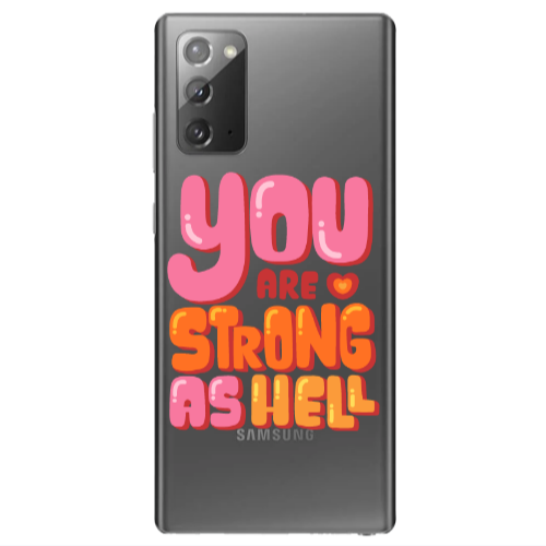 Samsung Note 20 You are Love Strong Transparent Silicone TPU Θήκη