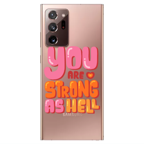 Samsung Note 20 Ultra You are Love Strong Transparent Silicone TPU Θήκη