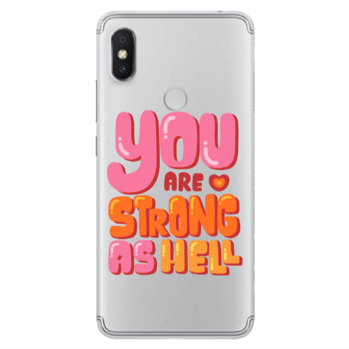 Xiaomi Redmi S2 You are Love Strong Transparent Silicone TPU Θήκη