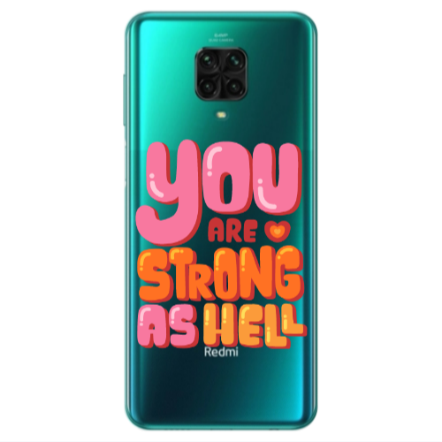 Xiaomi Redmi Note 9S You are Love Strong Transparent Silicone TPU Θήκη