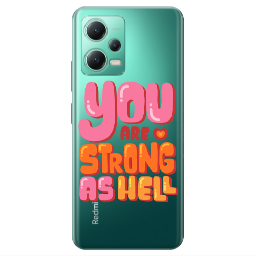 Xiaomi Redmi Note 12 Pro 5G You are Love Strong Transparent Silicone TPU Θήκη