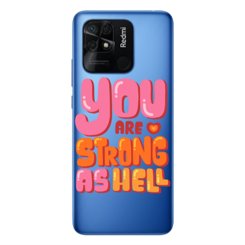 Xiaomi Poco C40 You are Love Strong Transparent Silicone TPU Θήκη
