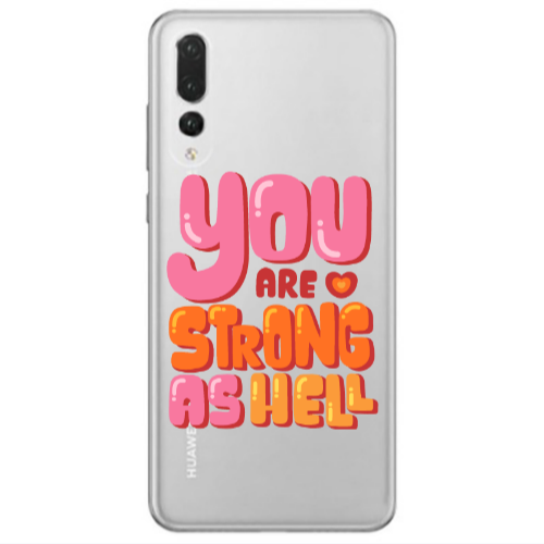 Huawei P20 Pro You are Love Strong Transparent Silicone TPU Θήκη