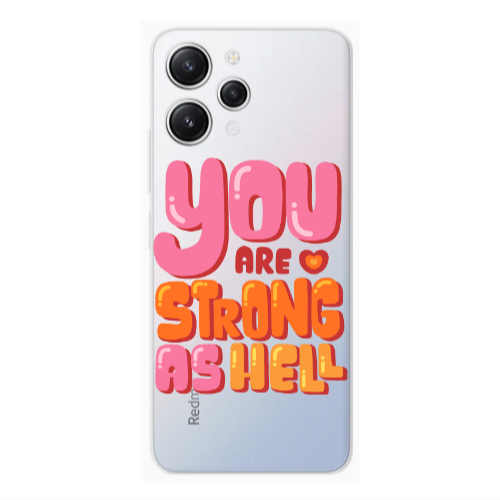 Xiaomi Redmi 12 You are Love Strong Transparent Silicone TPU Θήκη