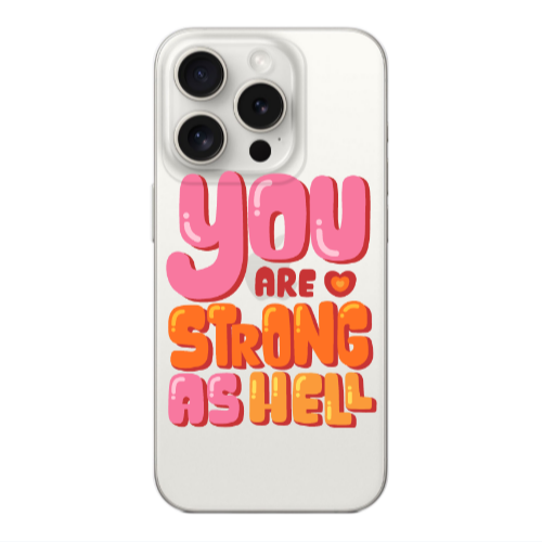 Apple iPhone 15 Pro Max You are Love Strong Transparent Silicone TPU Θήκη