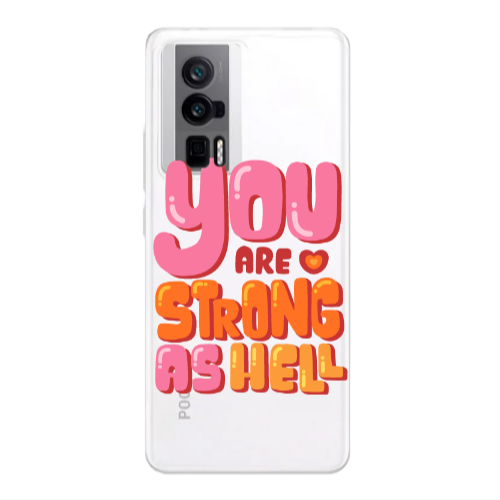 Xiaomi Poco F5 Pro You are Love Strong Transparent Silicone TPU Θήκη