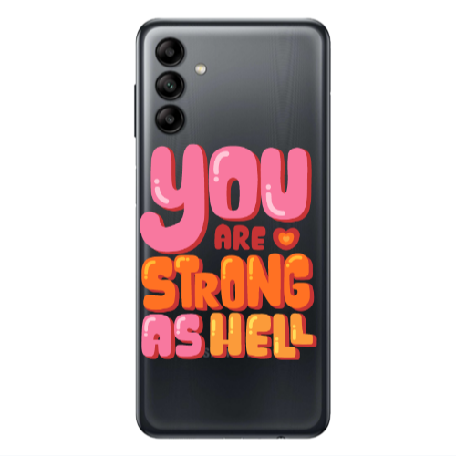 Samsung A13 5G You are Love Strong Transparent Silicone TPU Θήκη