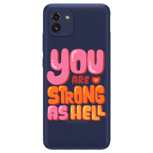 Samsung A03 You are Love Strong Transparent Silicone TPU Θήκη
