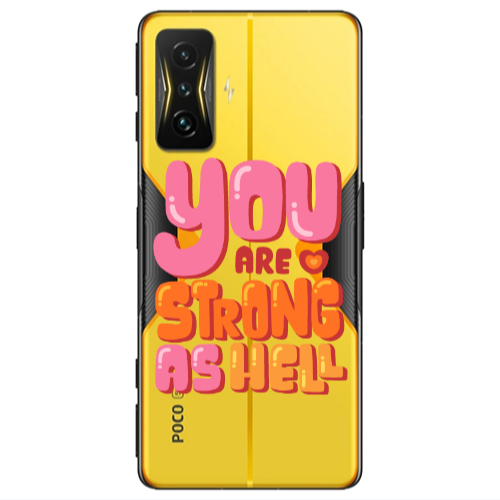 Xiaomi Poco F4 Gt You are Love Strong Transparent Silicone TPU Θήκη