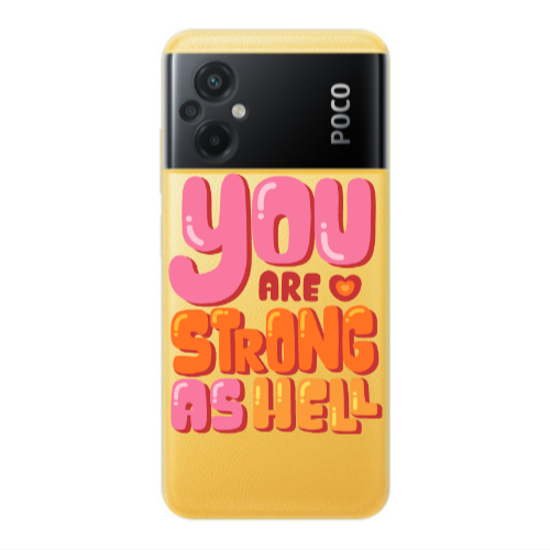 Xiaomi Poco M5 You are Love Strong Transparent Silicone TPU Θήκη