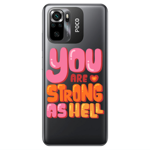 Xiaomi Poco M5 s You are Love Strong Transparent Silicone TPU Θήκη
