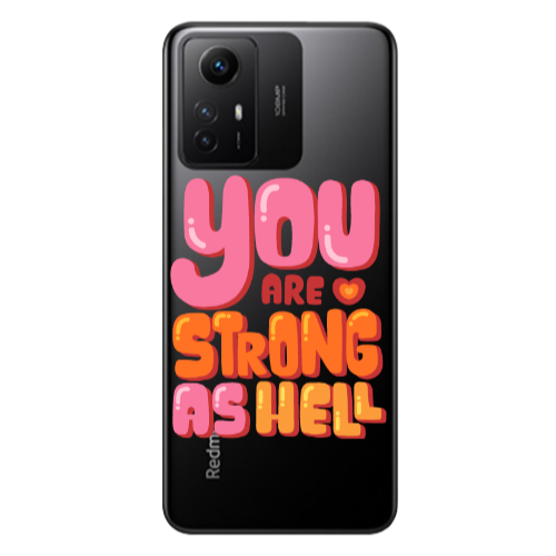 Xiaomi Redmi Note 12s You are Love Strong Transparent Silicone TPU Θήκη