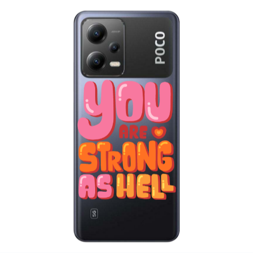 Xiaomi Poco X5 You are Love Strong Transparent Silicone TPU Θήκη