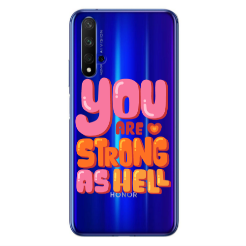 Huawei Nova 5 T You are Love Strong Transparent Silicone TPU Θήκη
