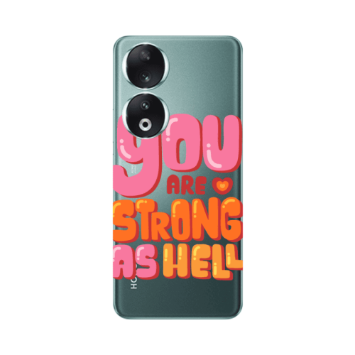 Honor 90 5G You are Love Strong Transparent Silicone TPU Θήκη