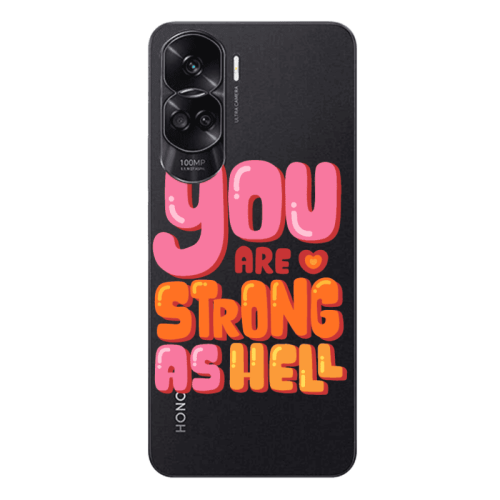 Honor 90 Lite 5G You are Love Strong Transparent Silicone TPU Θήκη