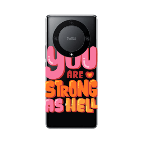 Honor Magic5 Lite 5G You are Love Strong Transparent Silicone TPU Θήκη