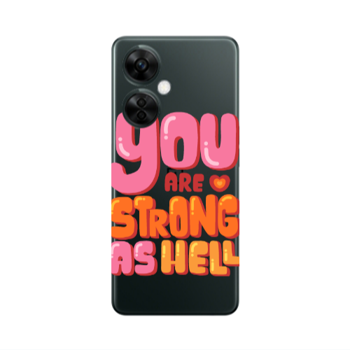 Oneplus Nord CE 3 Lite 5G You are Love Strong Transparent Silicone TPU Θήκη