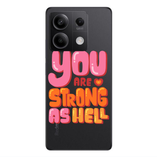 Xiaomi Redmi Note 13 5G You are Love Strong Transparent Silicone TPU Θήκη