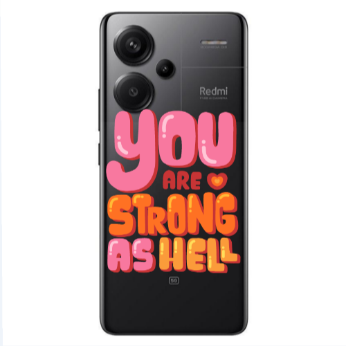 Xiaomi Redmi Note 13 Pro+ 5G  You are Love Strong Transparent Silicone TPU Θήκη