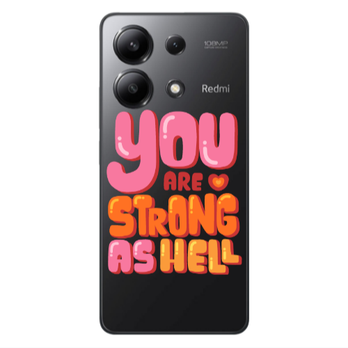 Xiaomi Redmi Note 13 4G You are Love Strong Transparent Silicone TPU Θήκη