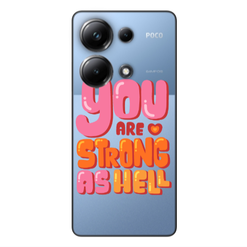 Xiaomi Poco M6 Pro 4G You are Love Strong Transparent Silicone TPU Θήκη