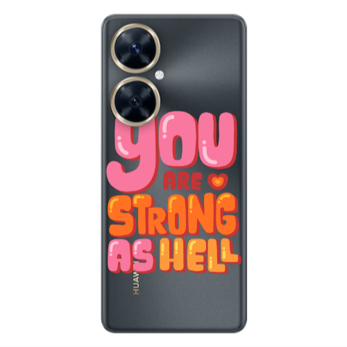 Huawei Nova 11i You are Love Strong Transparent Silicone TPU Θήκη