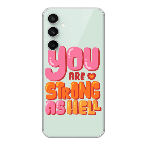 Samsung S24 You are Love Strong Transparent Silicone TPU Θήκη
