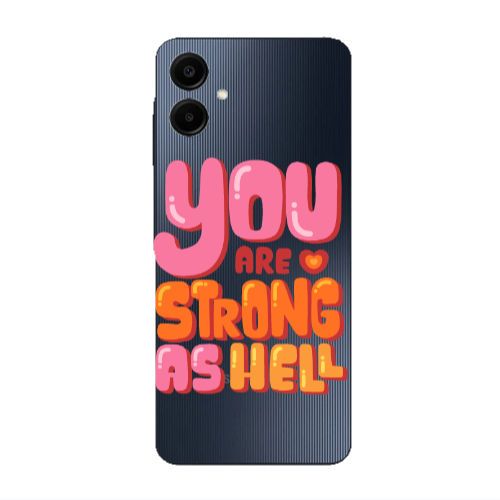 Samsung A06 You are Love Strong Transparent Silicone TPU Θήκη