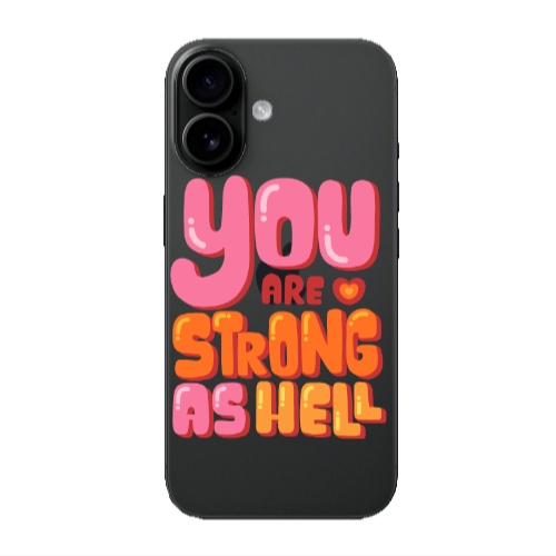 Apple Iphone 16 You are Love Strong Transparent Silicone TPU Θήκη