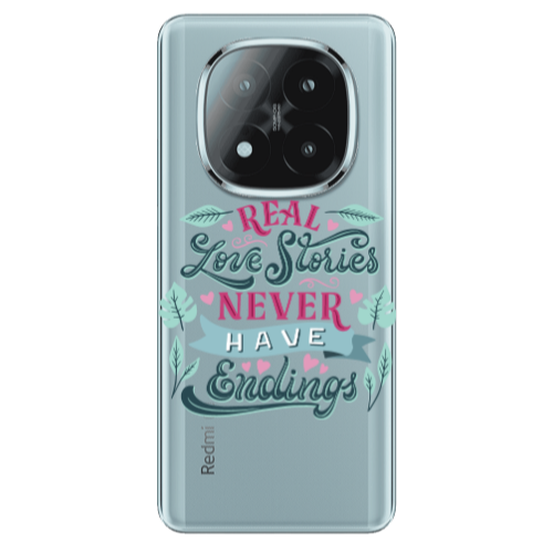Xiaomi Redmi Note 14 Pro + 5g Love Stories Transparent Silicone TPU Θήκη