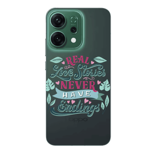 Oppo RENO 14 Love Stories Transparent Silicone TPU Θήκη