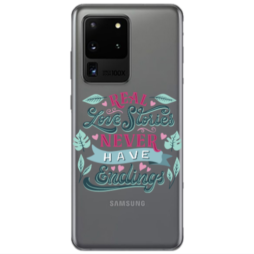 Samsung S20 Ultra Love Stories Transparent Silicone TPU Θήκη