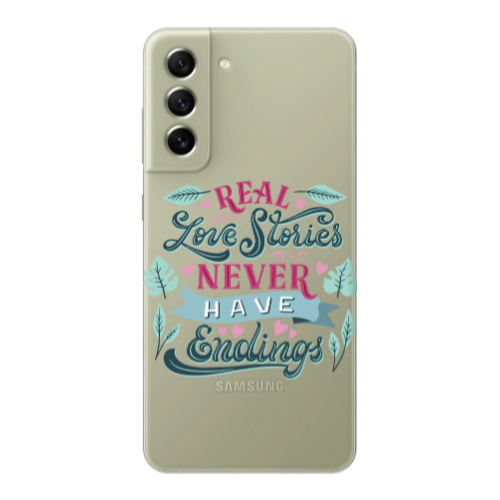 Samsung S21 Love Stories Transparent Silicone TPU Θήκη